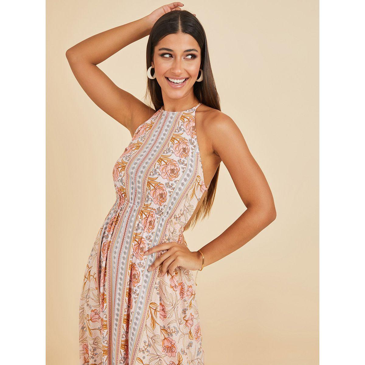 فستان طويل مطبع بزهور من ستايلي-women-clothing-dresses-image-2