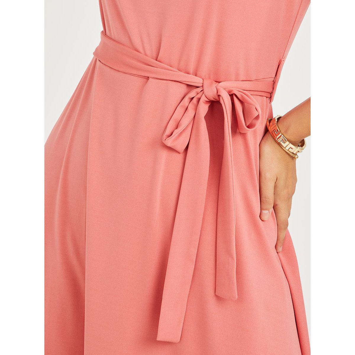 فستان ميدي باكمام كاب من ستايلي-women-clothing-dresses-image-3