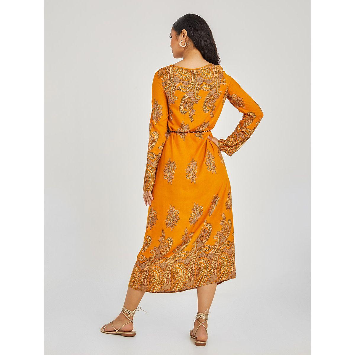 Styli Long Sleeves Paisley Print A-Line Midi Dress-women-clothing-dresses-image-5