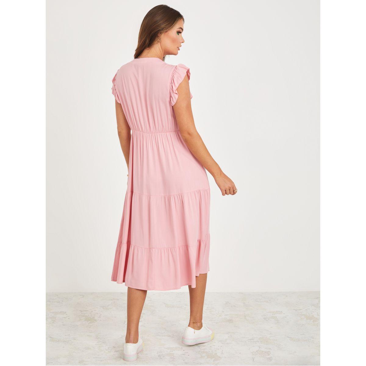 فستان ميدي فيسكوز بكسرات-women-clothing-dresses-image-4