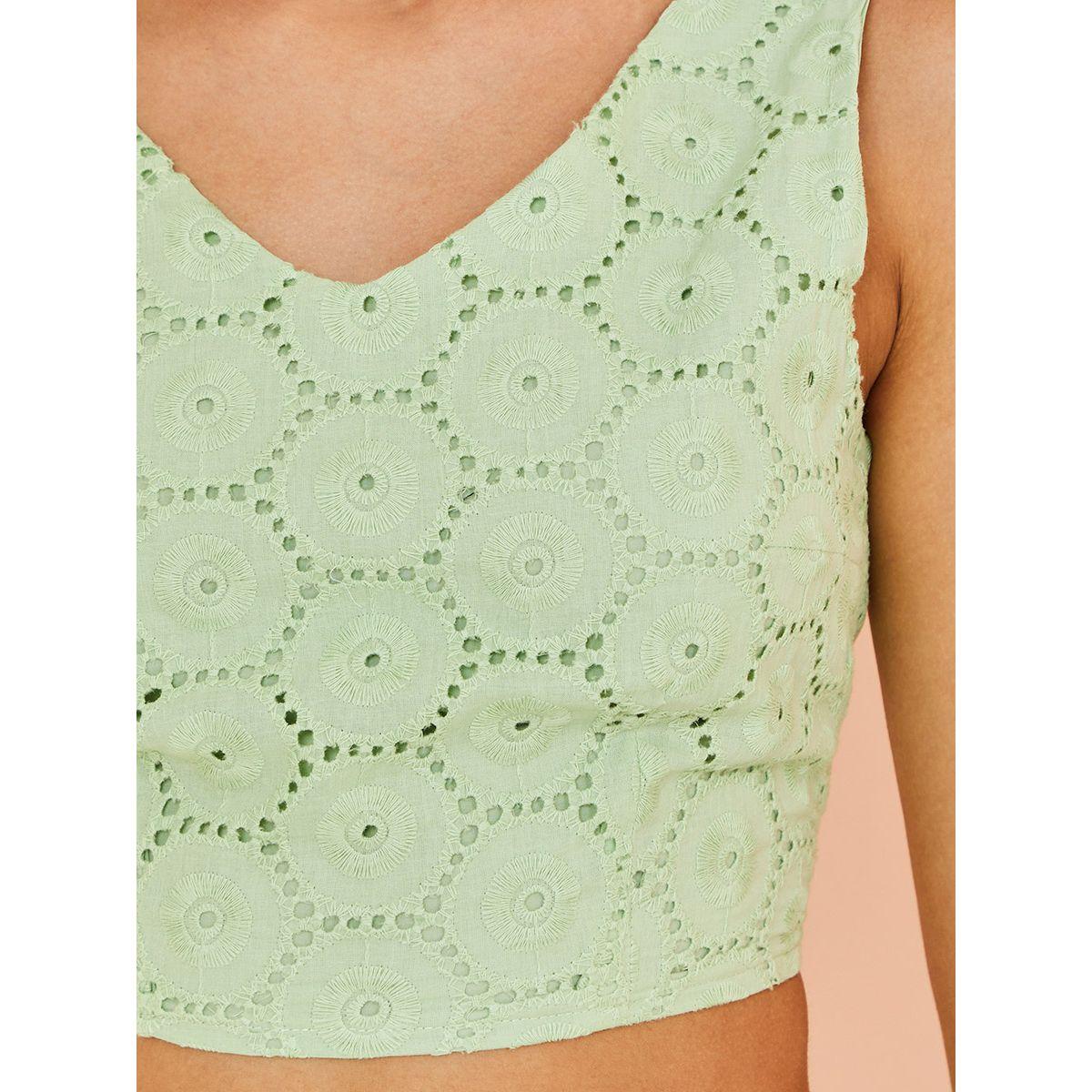 Styli Limited Sleeveless Cotton Schiffli Top with Open Tie Back-women-clothing-shirtsandblouses-blouses-image-3