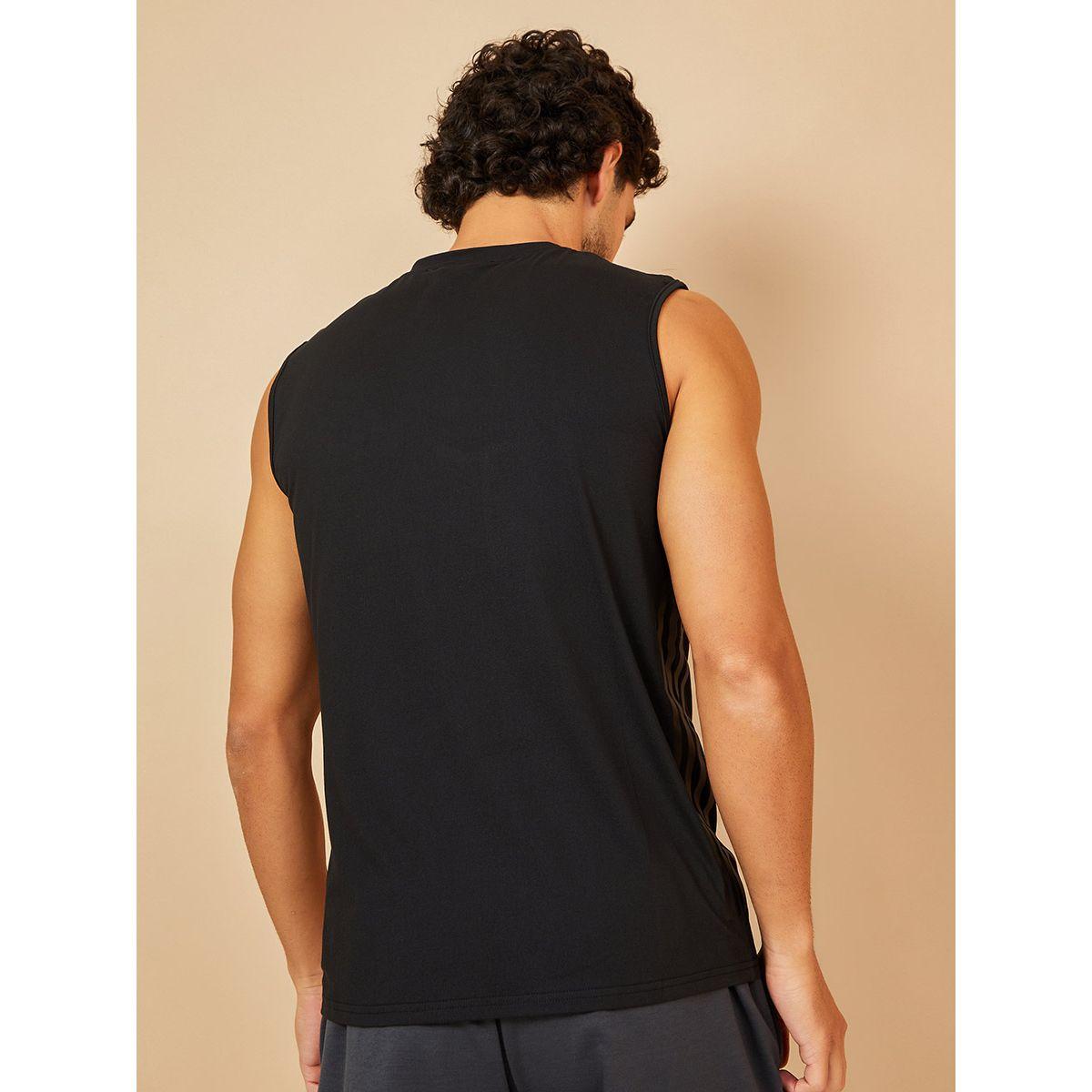 Styli Active Side Stripe Print Slim Fit Active Tank-sports-men-clothing-tshirtsandpolos-image-4
