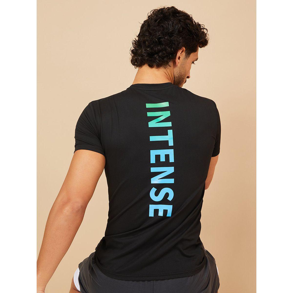 Styli Active Intense Back Slogan Print Slim Fit Active T-shirt-sports-men-clothing-tshirtsandpolos-image-1