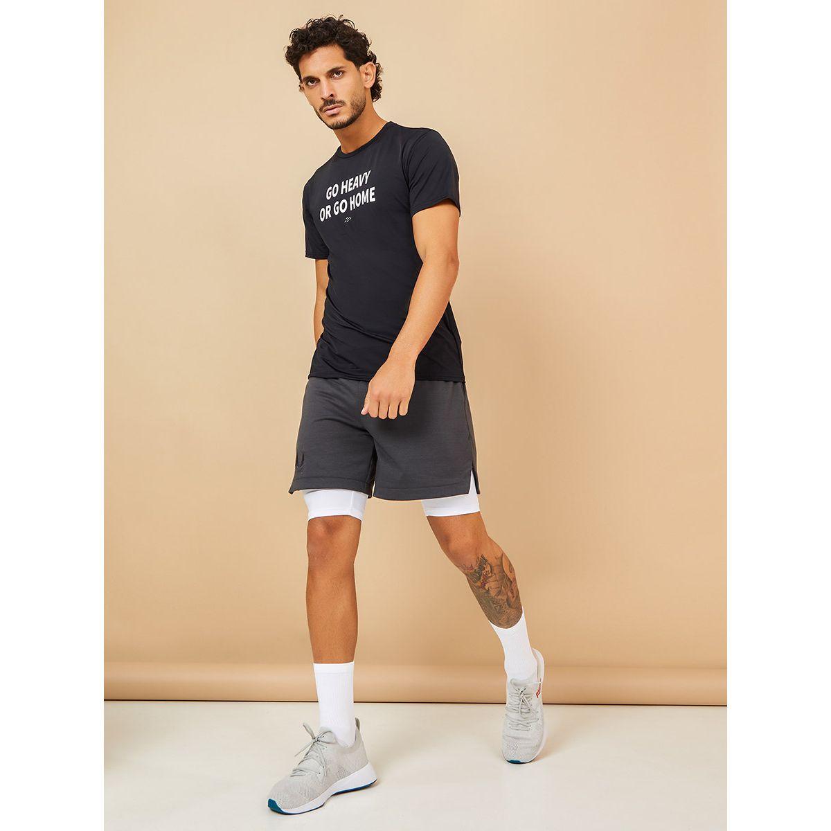Styli Active Go Heavy Or Go Home Slogan Slim Fit Active T-shirt-sports-men-clothing-tshirtsandpolos-image-2