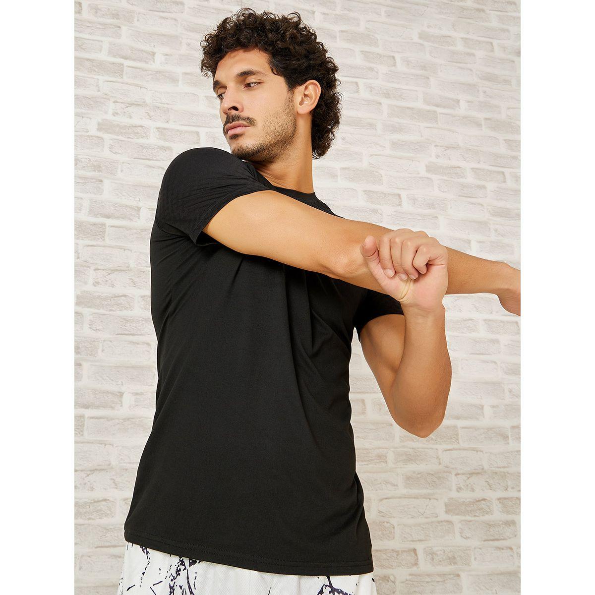 Styli Active Camo Sleeve Blocking Printed Active T-shirt-sports-men-clothing-tshirtsandpolos-image-3