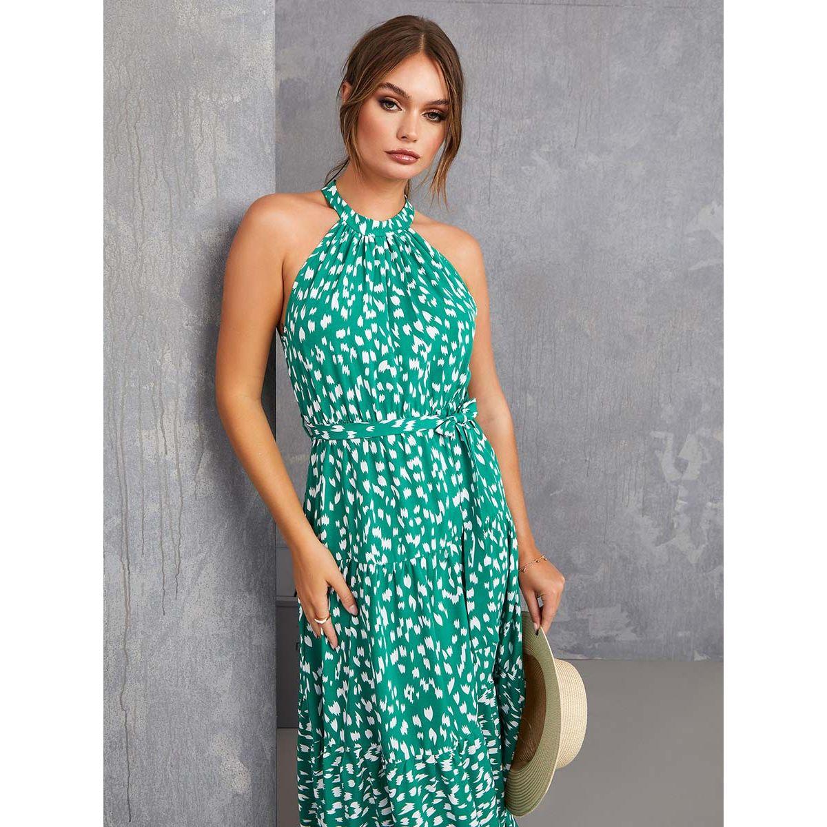 فستان طويل بياقة هولتر-women-clothing-dresses-image-2