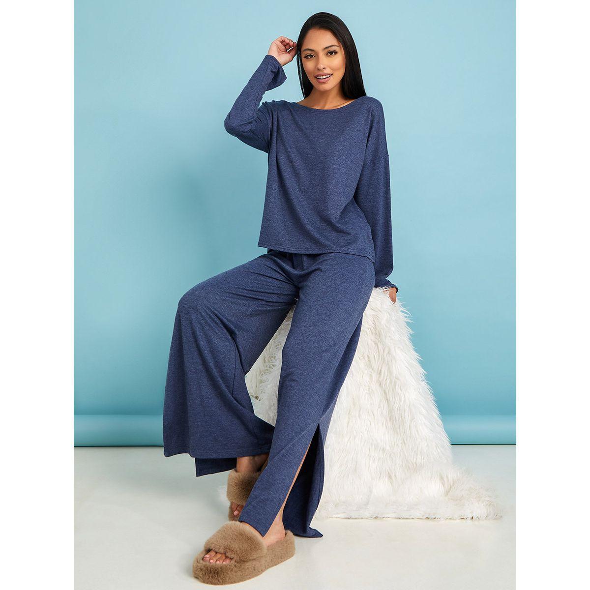 طقم من ( بلوزة + بنطال )-women-clothing-coordsets-image-1