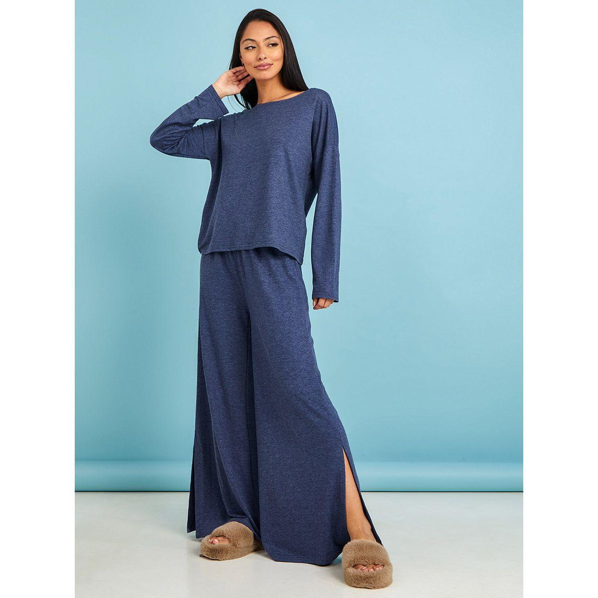 طقم من ( بلوزة + بنطال )-women-clothing-coordsets-image-2