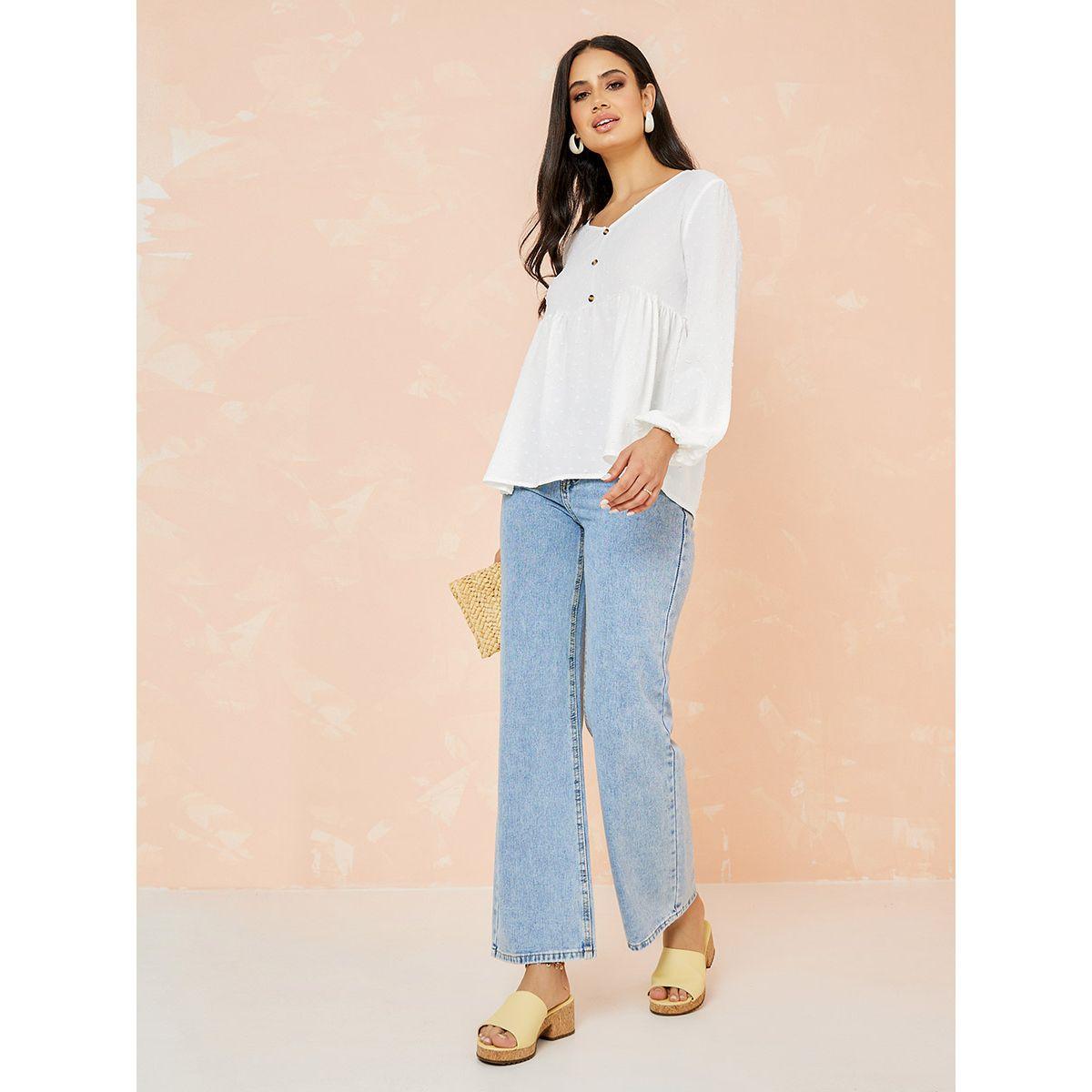 بلوزة شيفون باكمام طويلة-women-clothing-shirtsandblouses-blouses-image-1