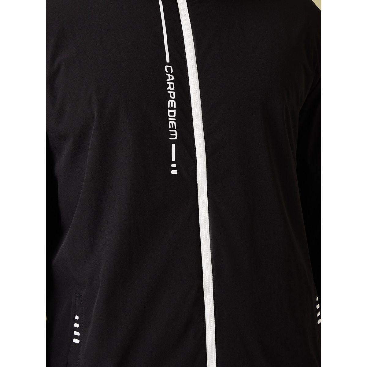 Styli Active Contrast Zip Windcheater Jacket with Placement Print-men-clothing-jacketsandblazers-jackets-image-4