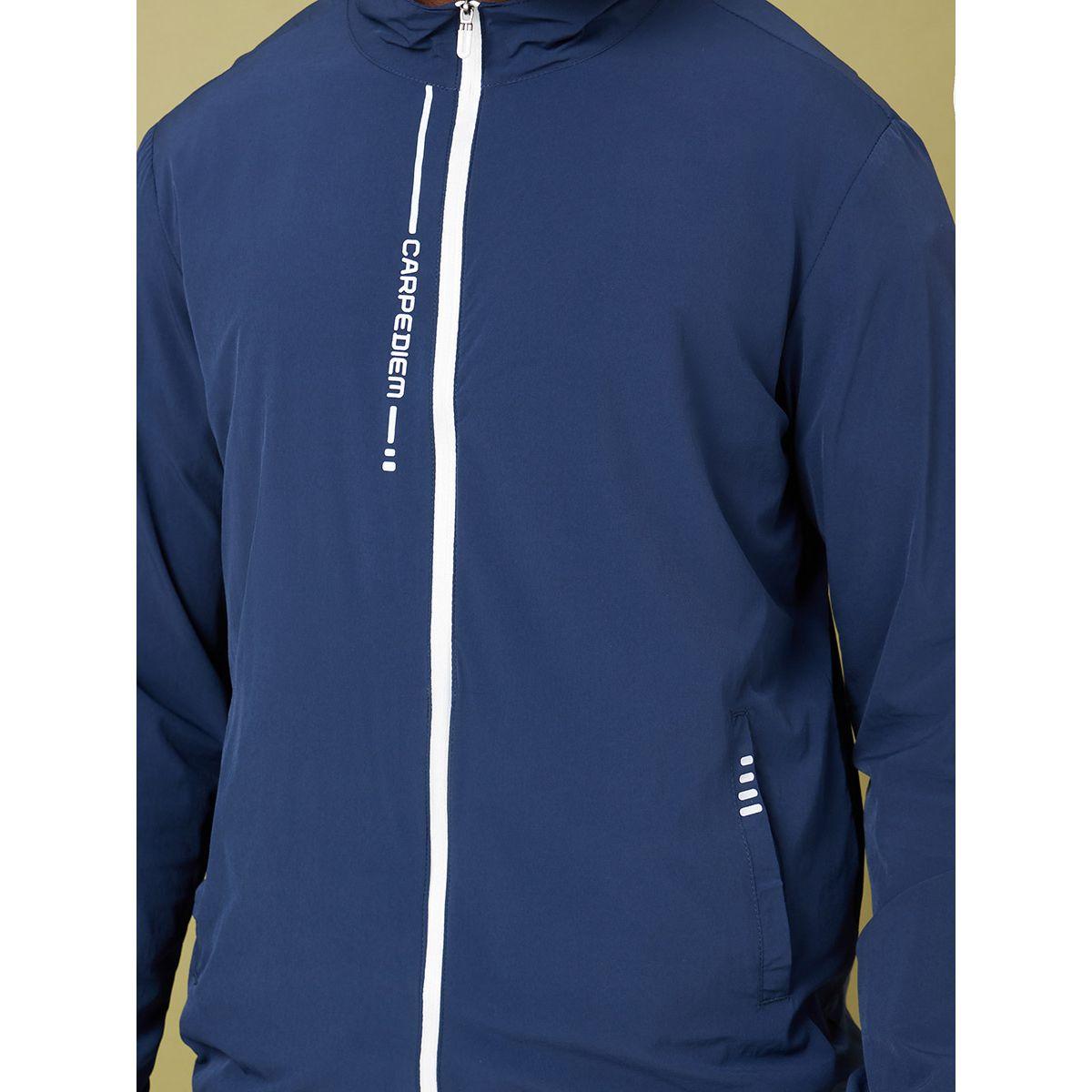 Styli Active Contrast Zip Windcheater Jacket with Placement Print-men-clothing-jacketsandblazers-jackets-image-4