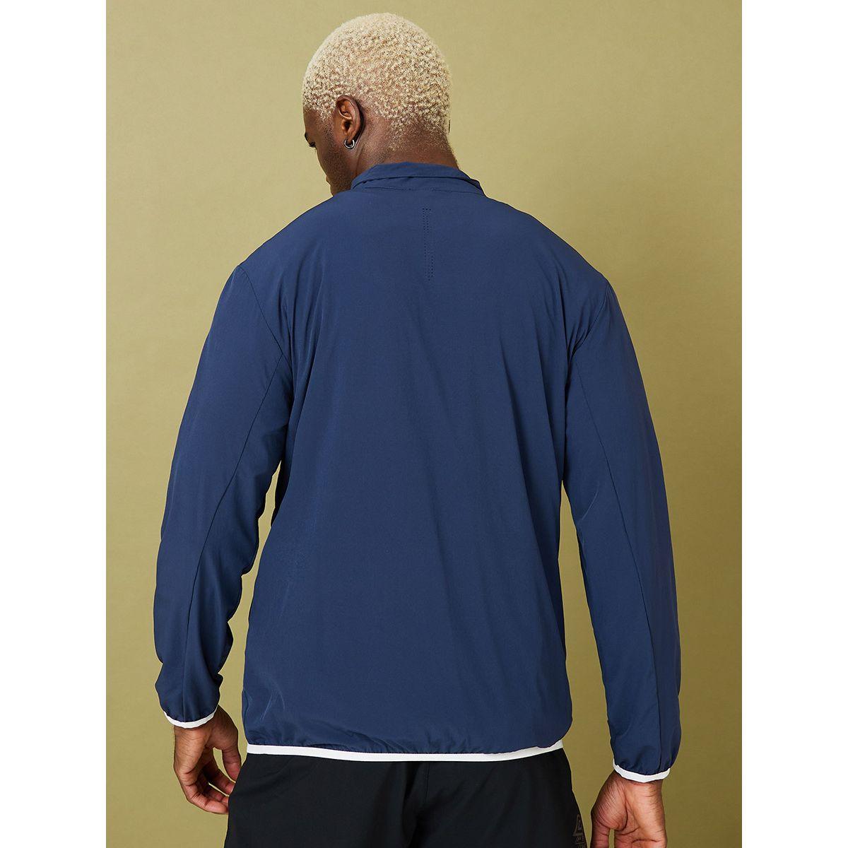 Styli Active Contrast Zip Windcheater Jacket with Placement Print-men-clothing-jacketsandblazers-jackets-image-5