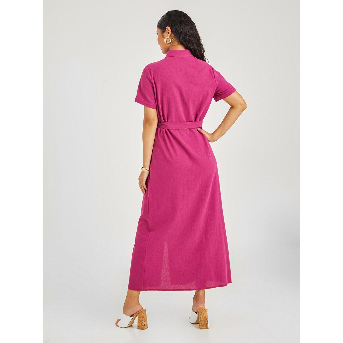 فستان طويل باكمام قصيرة-women-clothing-dresses-image-5