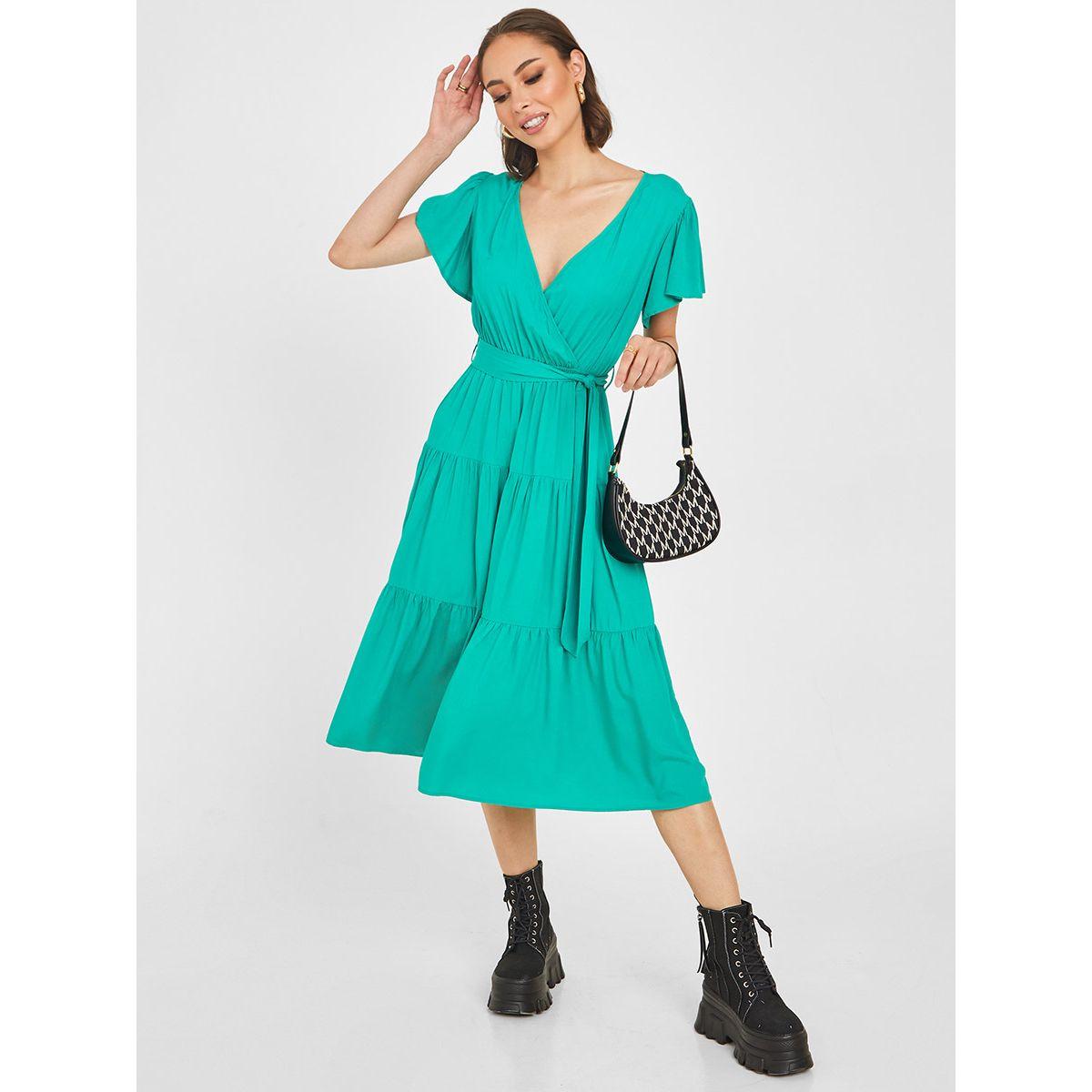 فستان ميدي بنمط لف-women-clothing-dresses-image-1