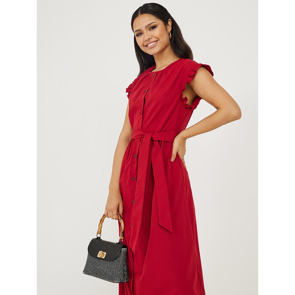 فستان طويل باكمام كاب-women-clothing-dresses-image-2