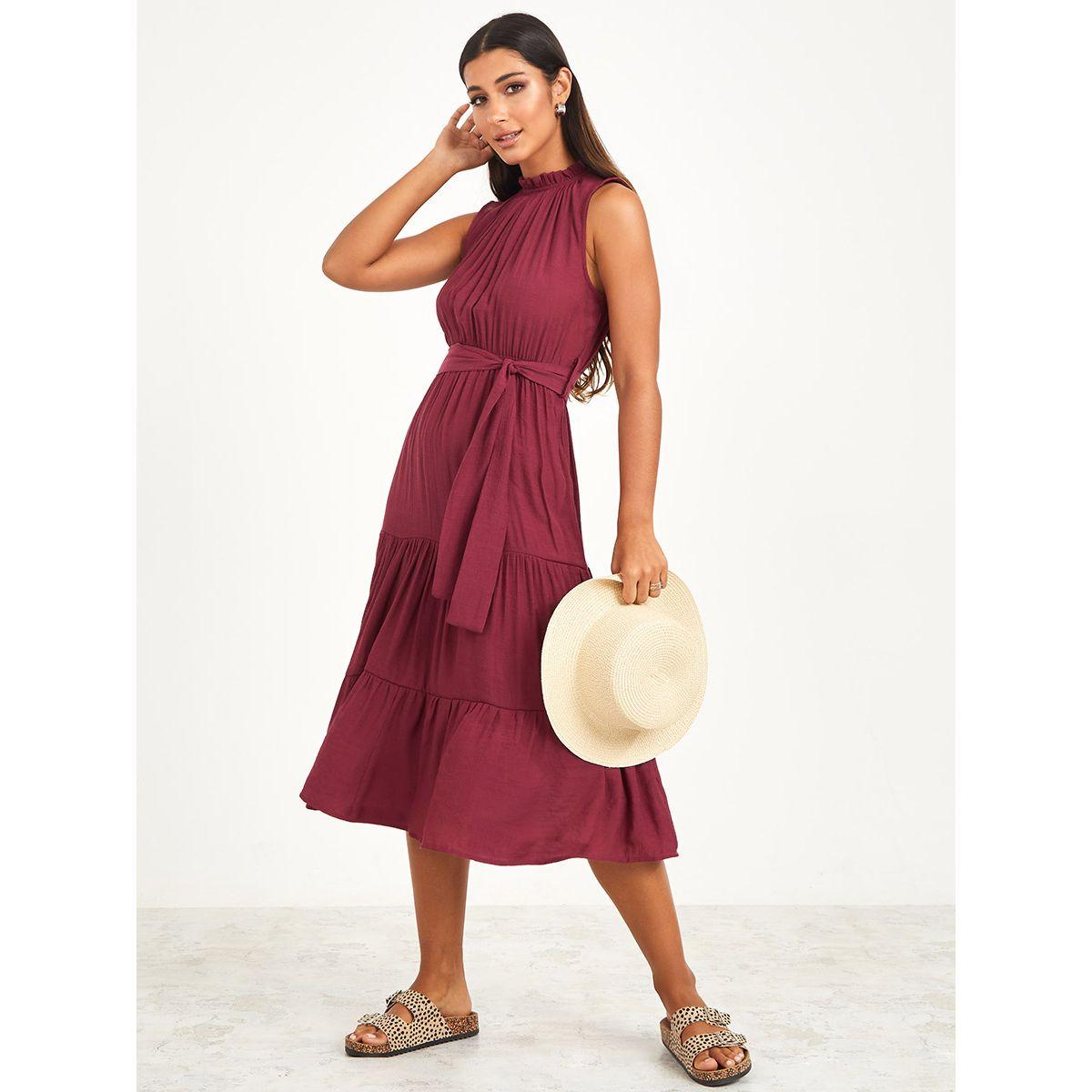 فستان ميدي بلا اكمام-women-clothing-dresses-image-1