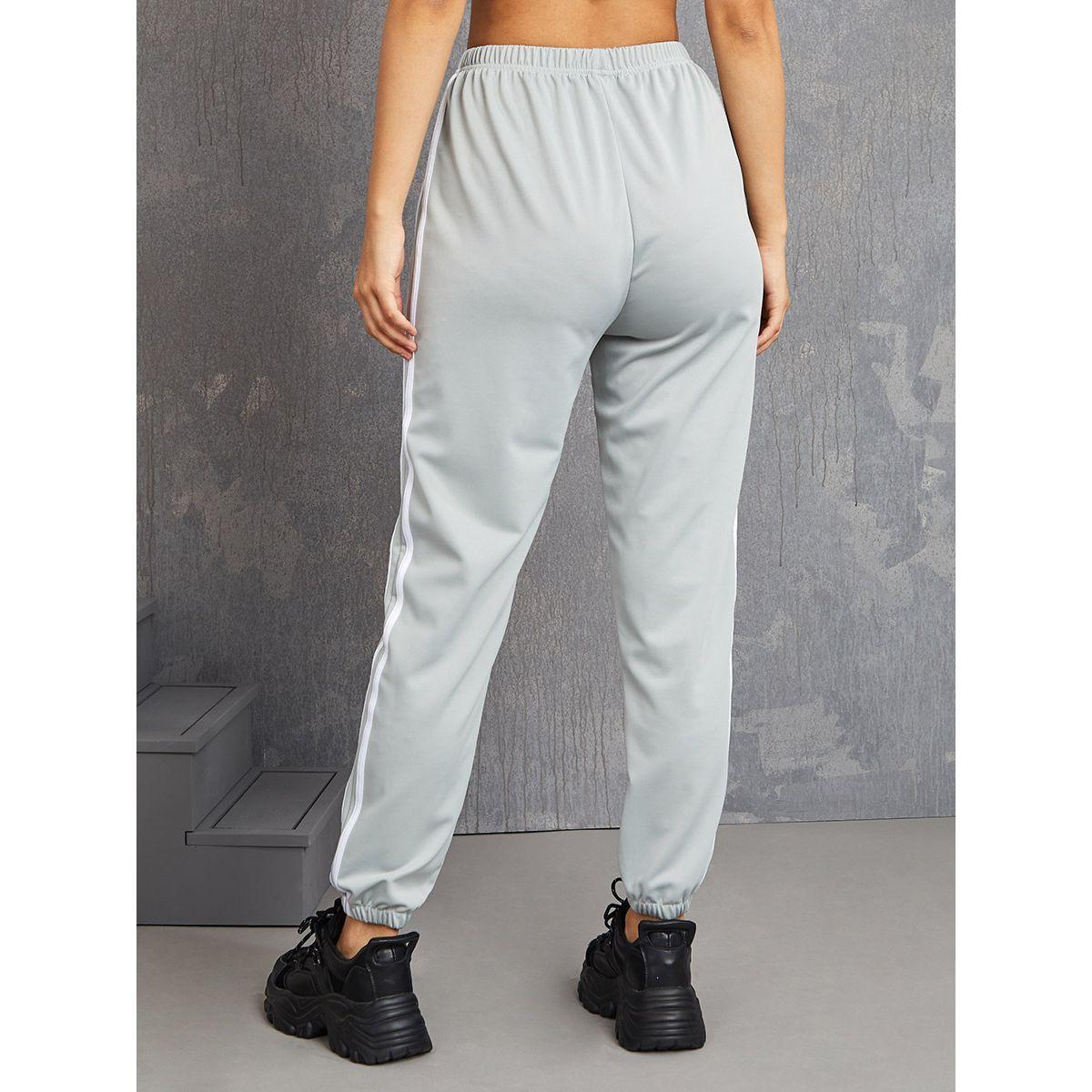 جوغر بشريط جانبي واساور-women-clothing-bottoms-joggers-image-4