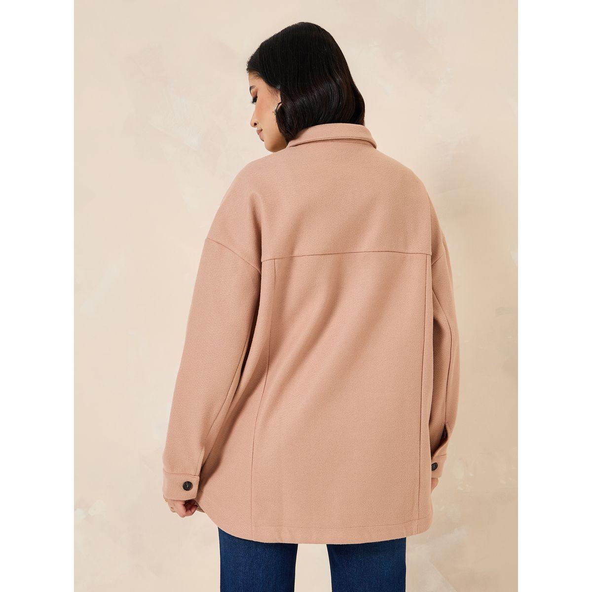 Styli Oversized Longline Wool-Like Shacket-women-winterwear-coatsandjackets-jackets-image-5