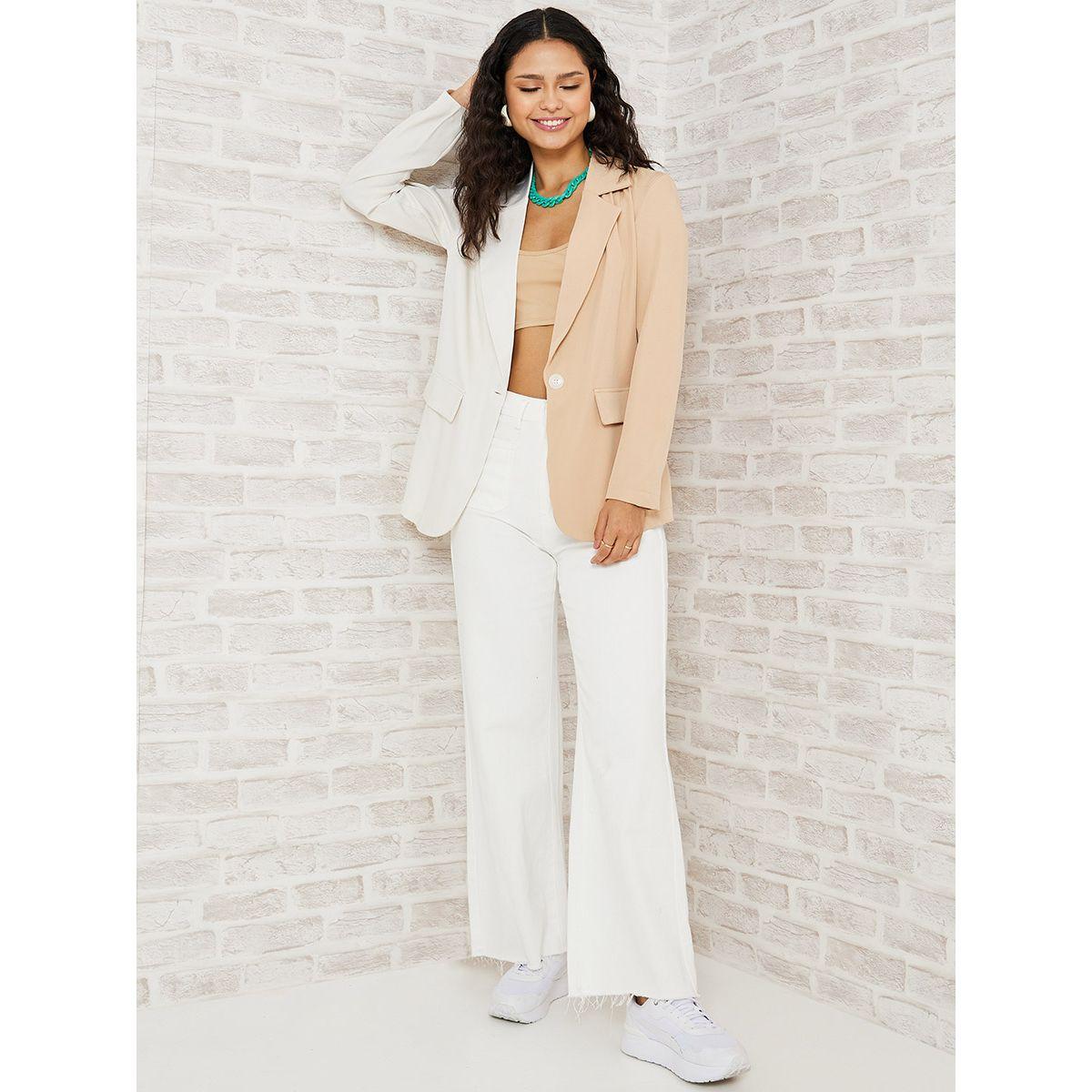 Styli Colorblock Longline Blazer with Flap Detail-women-clothing-coatsandjackets-blazers-image-2