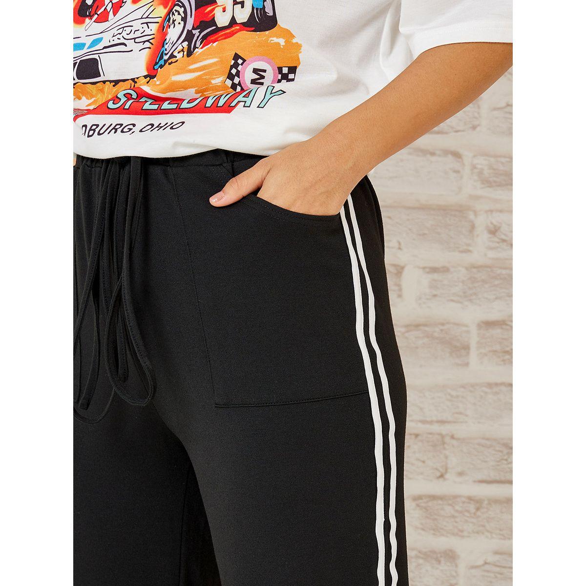 Styli Side Striped Detail Relaxed Fit Trouser-women-clothing-bottoms-trousers-image-4
