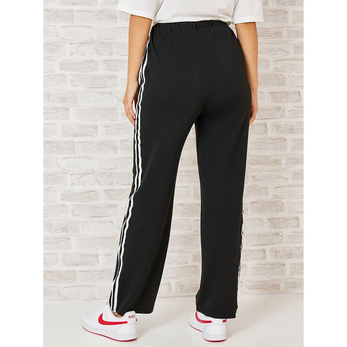 Styli Side Striped Detail Relaxed Fit Trouser-women-clothing-bottoms-trousers-image-5