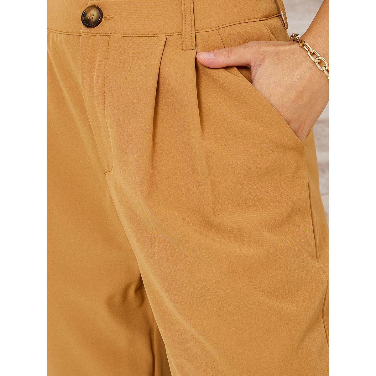 Styli High Rise Wide Leg Trouser with Side Pocket-women-clothing-bottoms-trousers-image-3