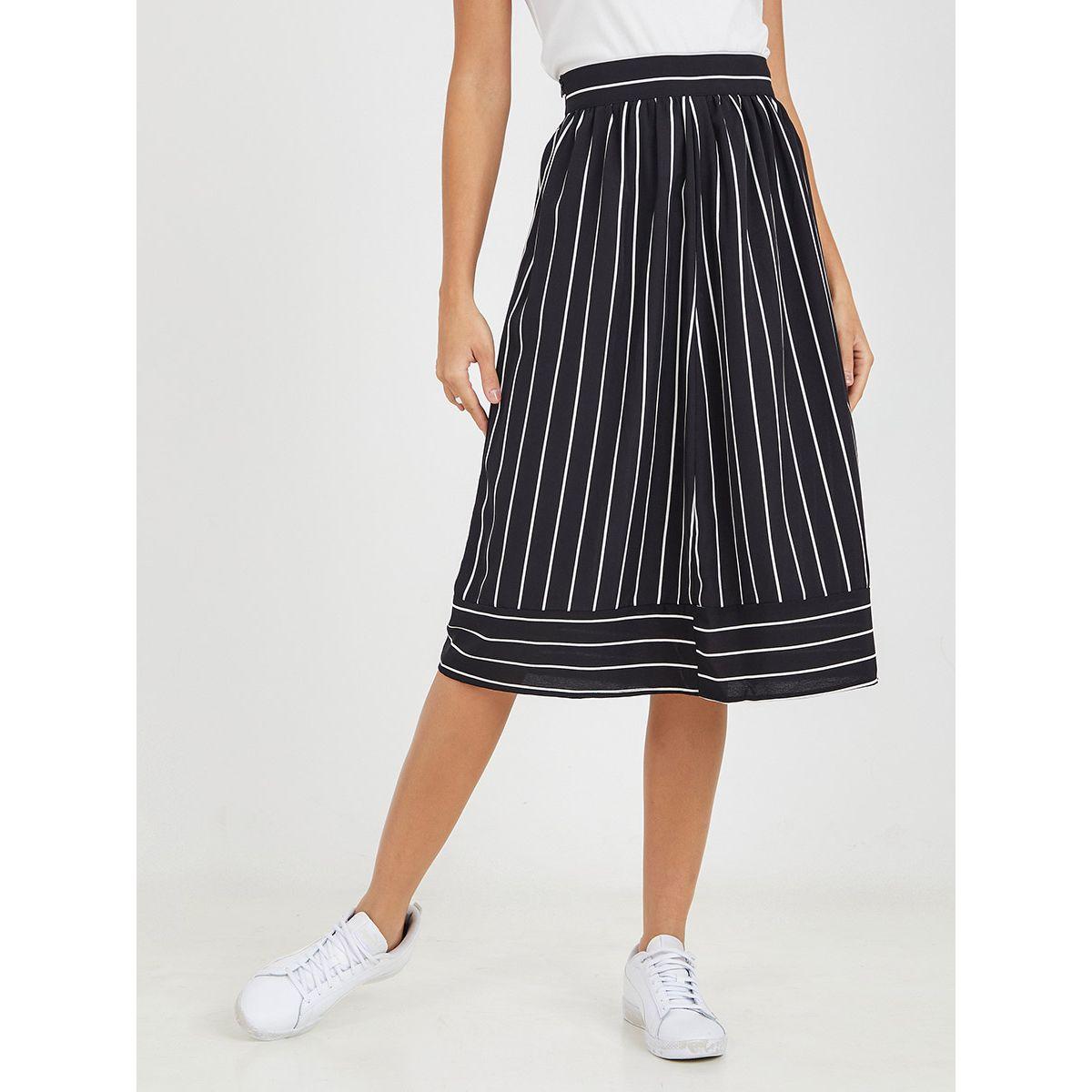 تنورة ميدي بخصر عالي-women-clothing-bottoms-skirts-image-2