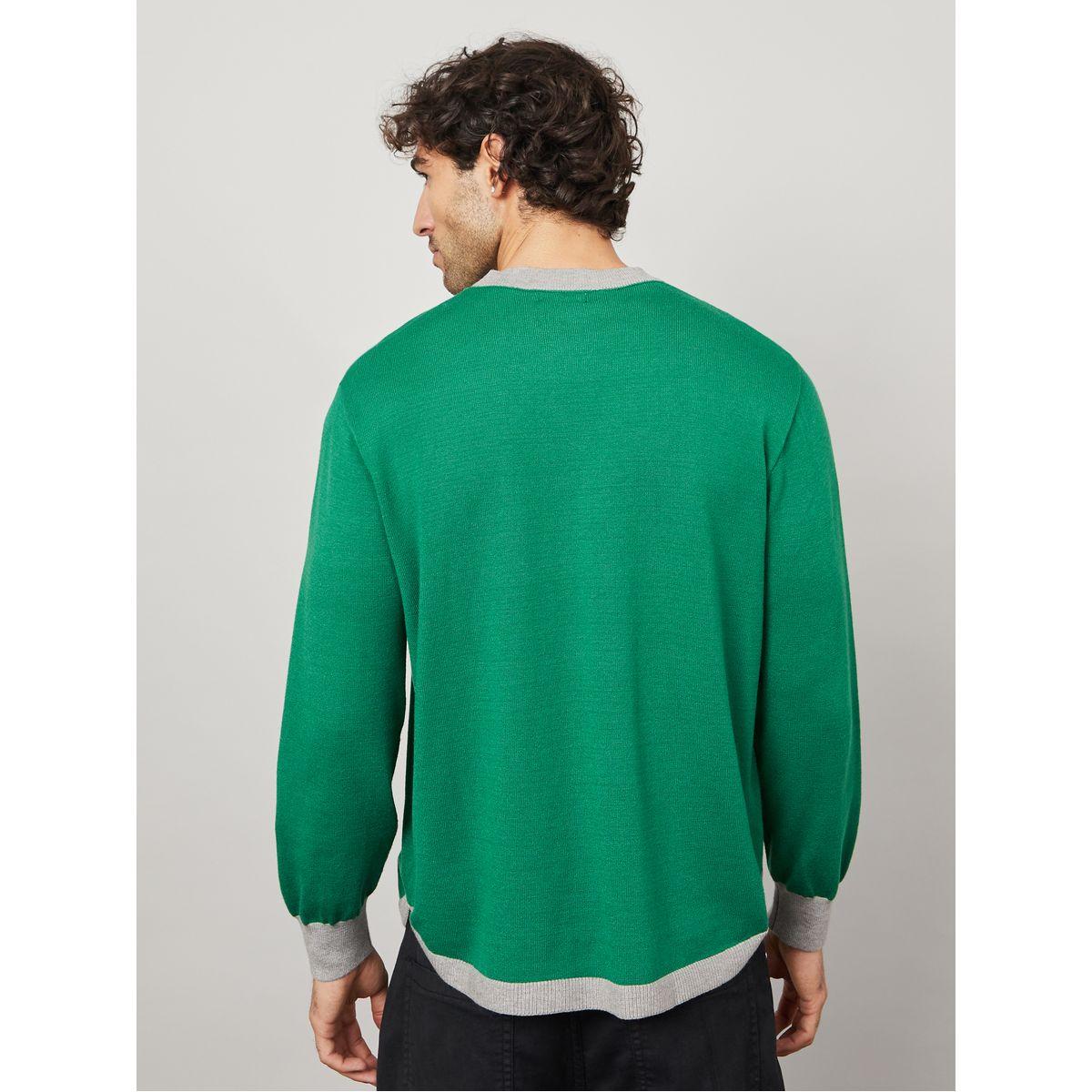 Styli Contrast Curved Hem and Neck Detail Jumper-men-clothing-sweatersandpullovers-image-5