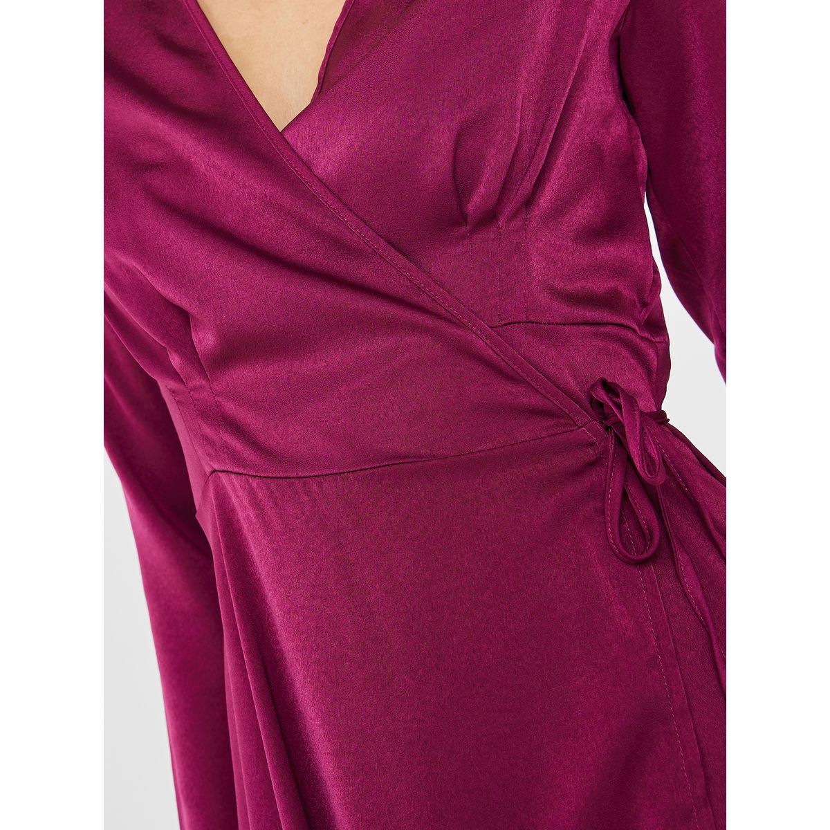Styli Pleat Bust Detail Wrap Maxi Dress-women-clothing-dresses-image-3