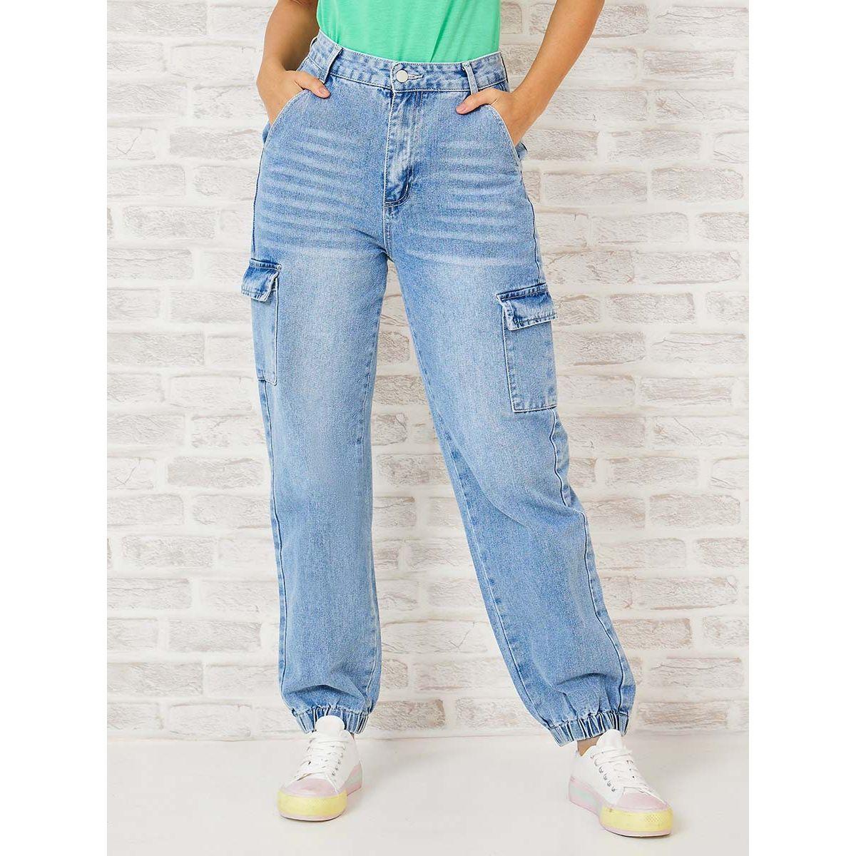 بنطال جينز بنمط جوغر باساور-women-clothing-bottoms-jeans-image-2