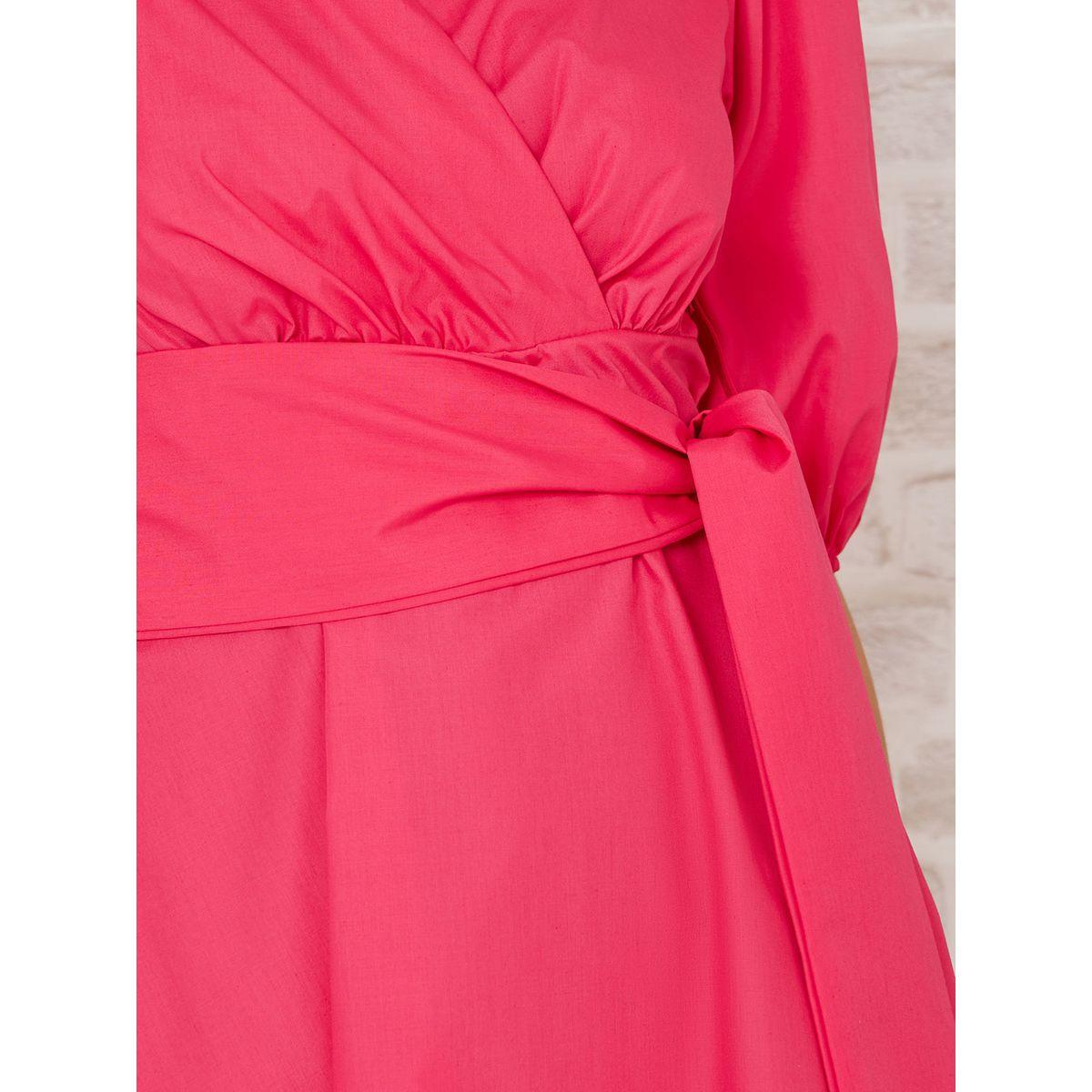 Styli Cuffed 3/4 Sleeves Skater Mini Dress with Tie Belt-women-clothing-dresses-image-3