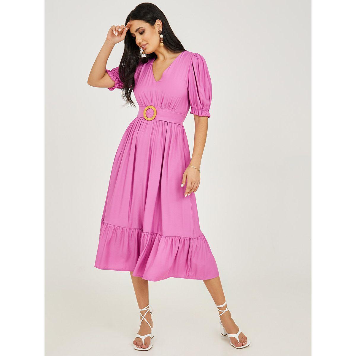 فستان ميدي باكمام واساور-women-clothing-dresses-image-2