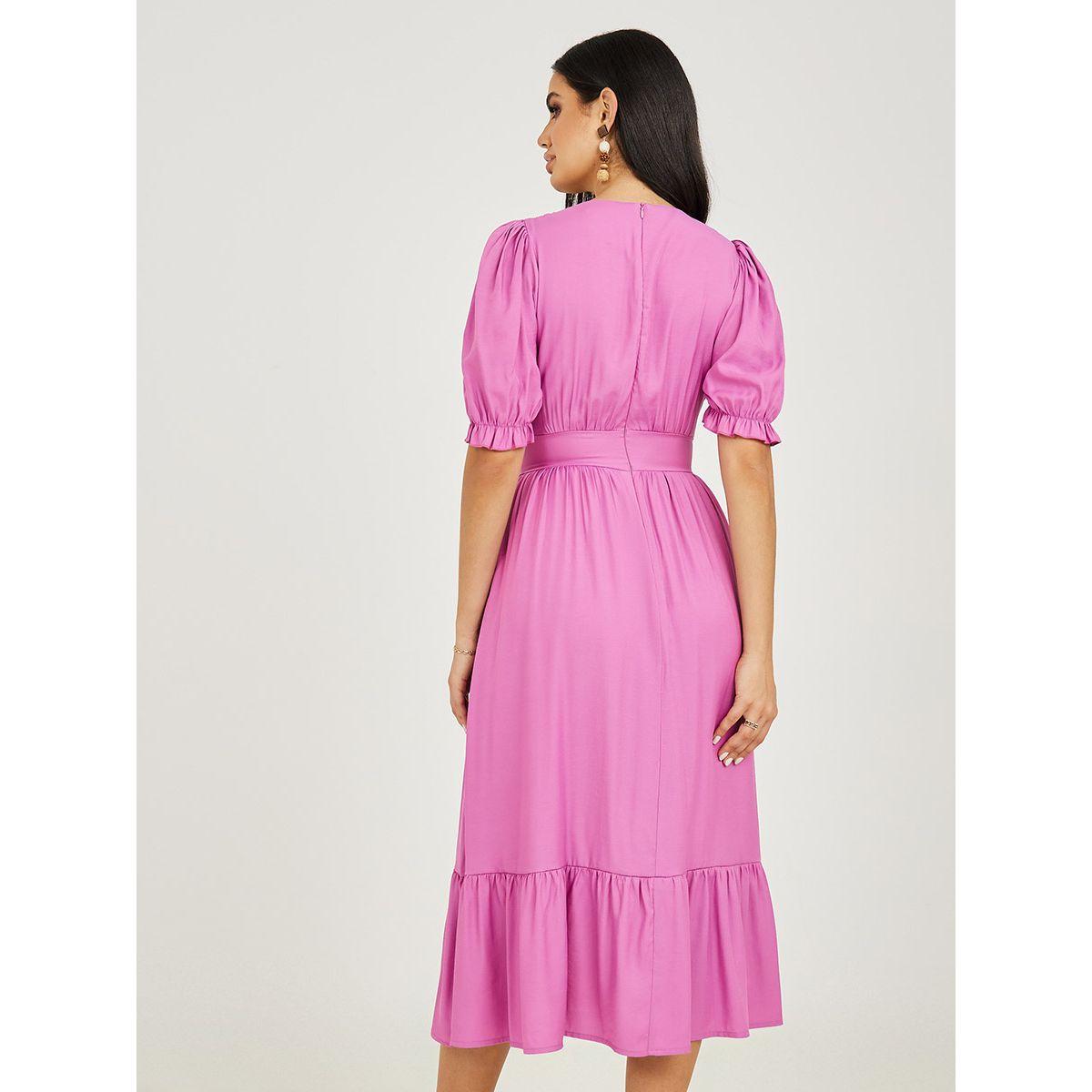 فستان ميدي باكمام واساور-women-clothing-dresses-image-5
