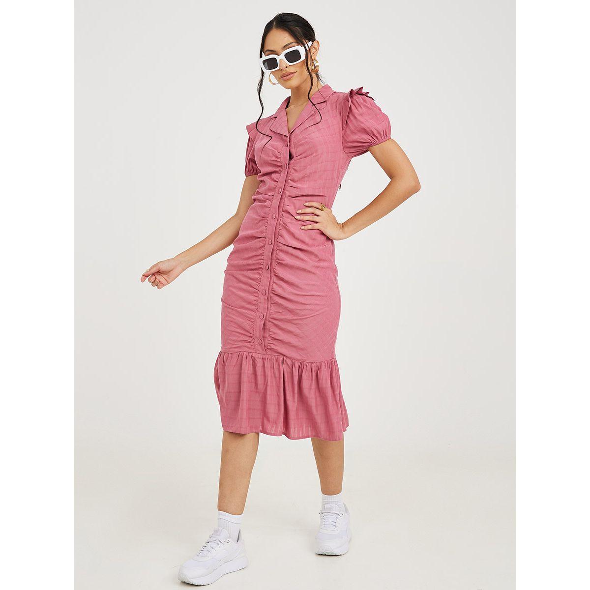 فستان ميدي مزين بازرار-women-clothing-dresses-image-2