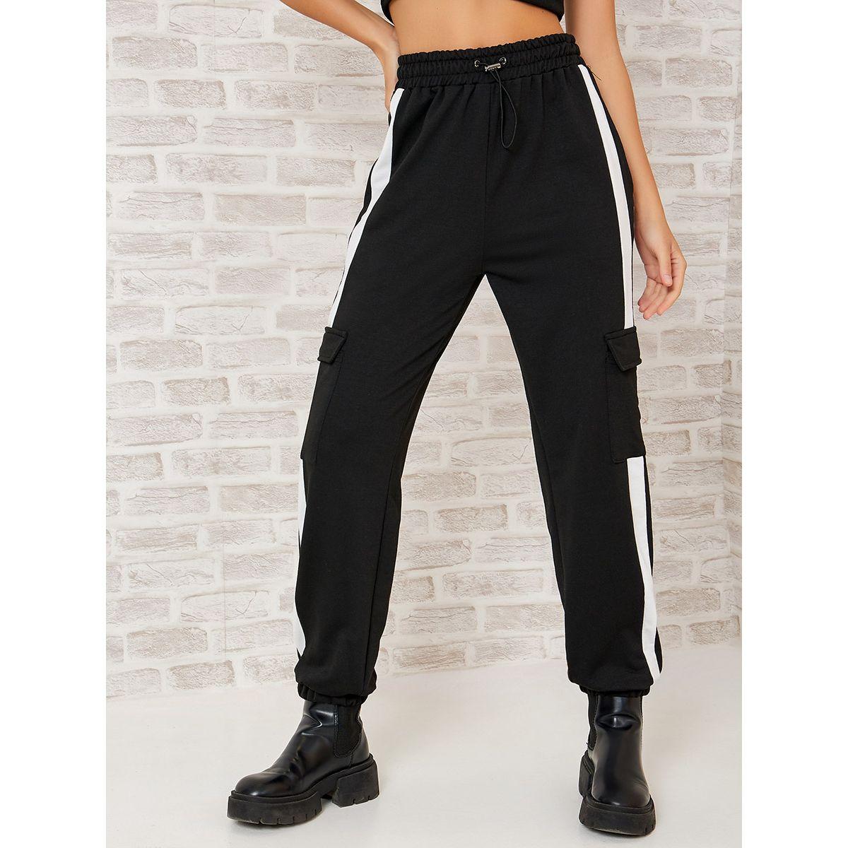 Styli Side Stripe Detail Relaxed Fit Cargo Jogger-women-clothing-bottoms-joggers-image-3