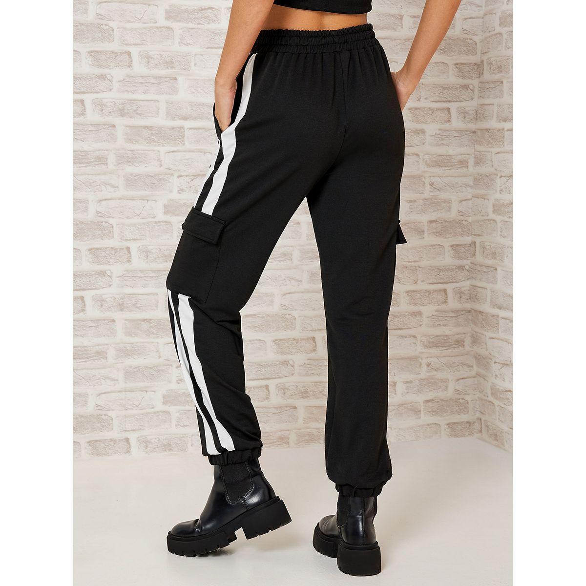 Styli Side Stripe Detail Relaxed Fit Cargo Jogger-women-clothing-bottoms-joggers-image-5
