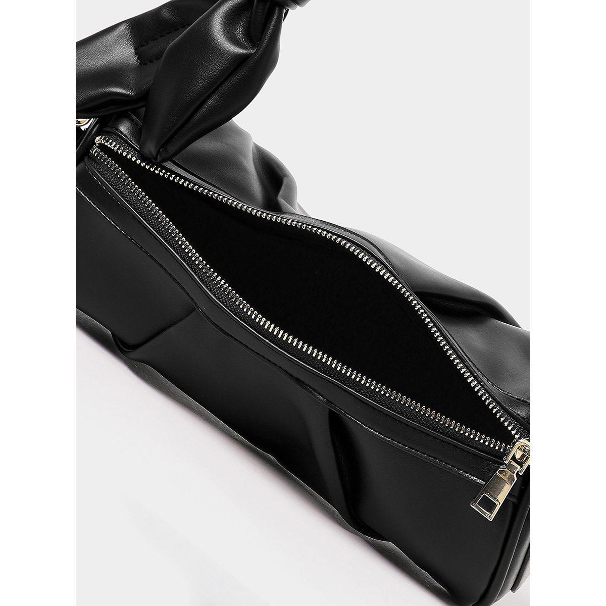 Styli Twisted Strap Shoulder Bag with Zip Closure-women-bagsandwallets-handbags-image-2