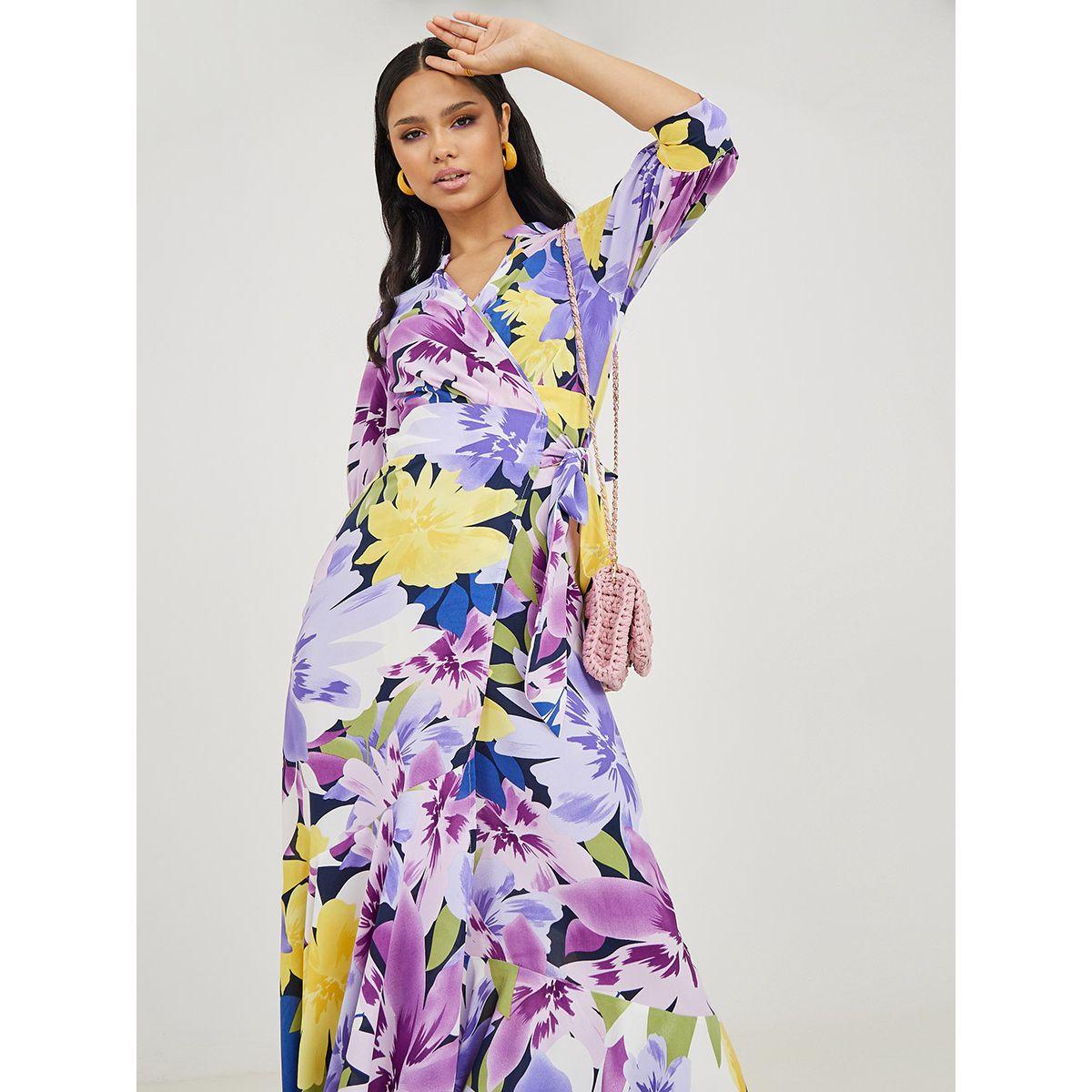 فستان طويل بنمط لف-women-clothing-dresses-image-2