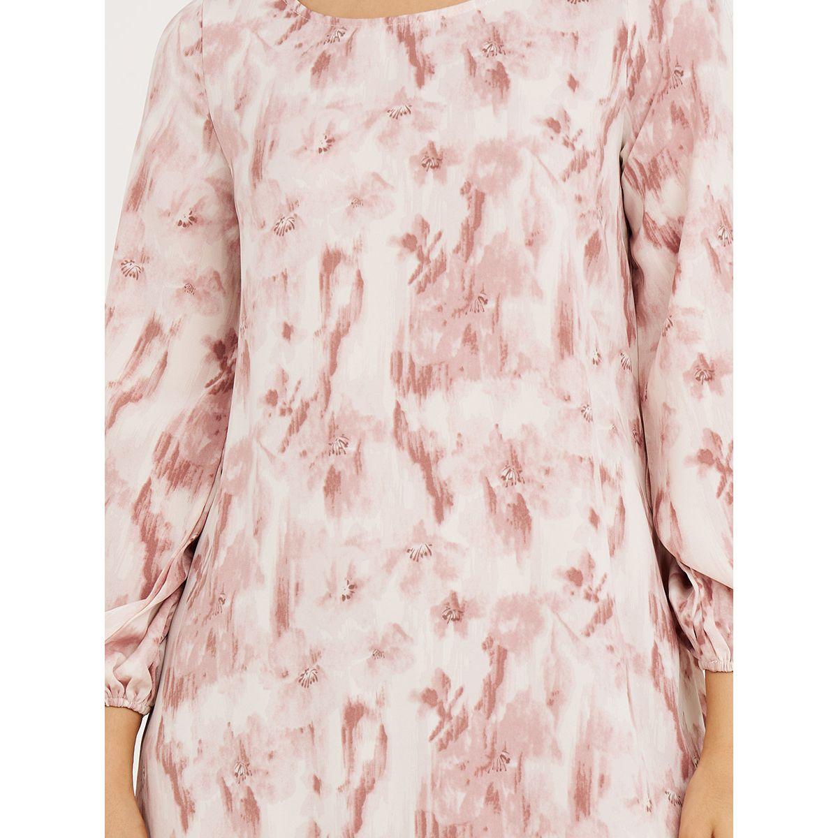 Styli Cuffed Long Sleeves Printed A-Line Maxi Dress-women-clothing-dresses-image-3