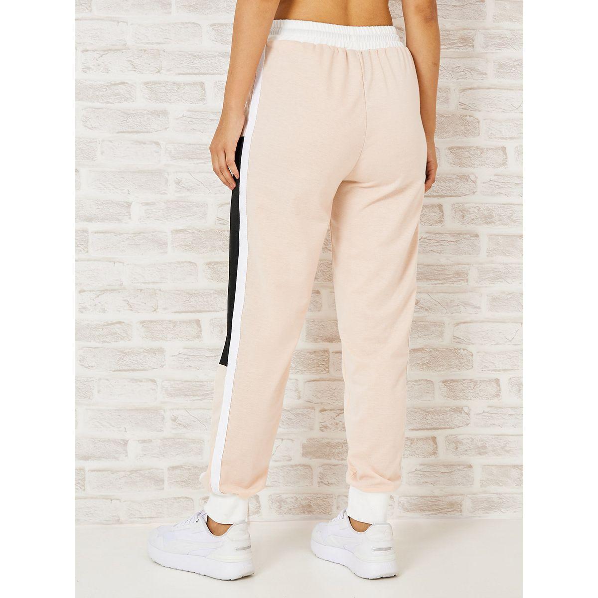Styli Side Panel Detail Relaxed Fit Jogger with Drawstring-women-clothing-bottoms-joggers-image-4