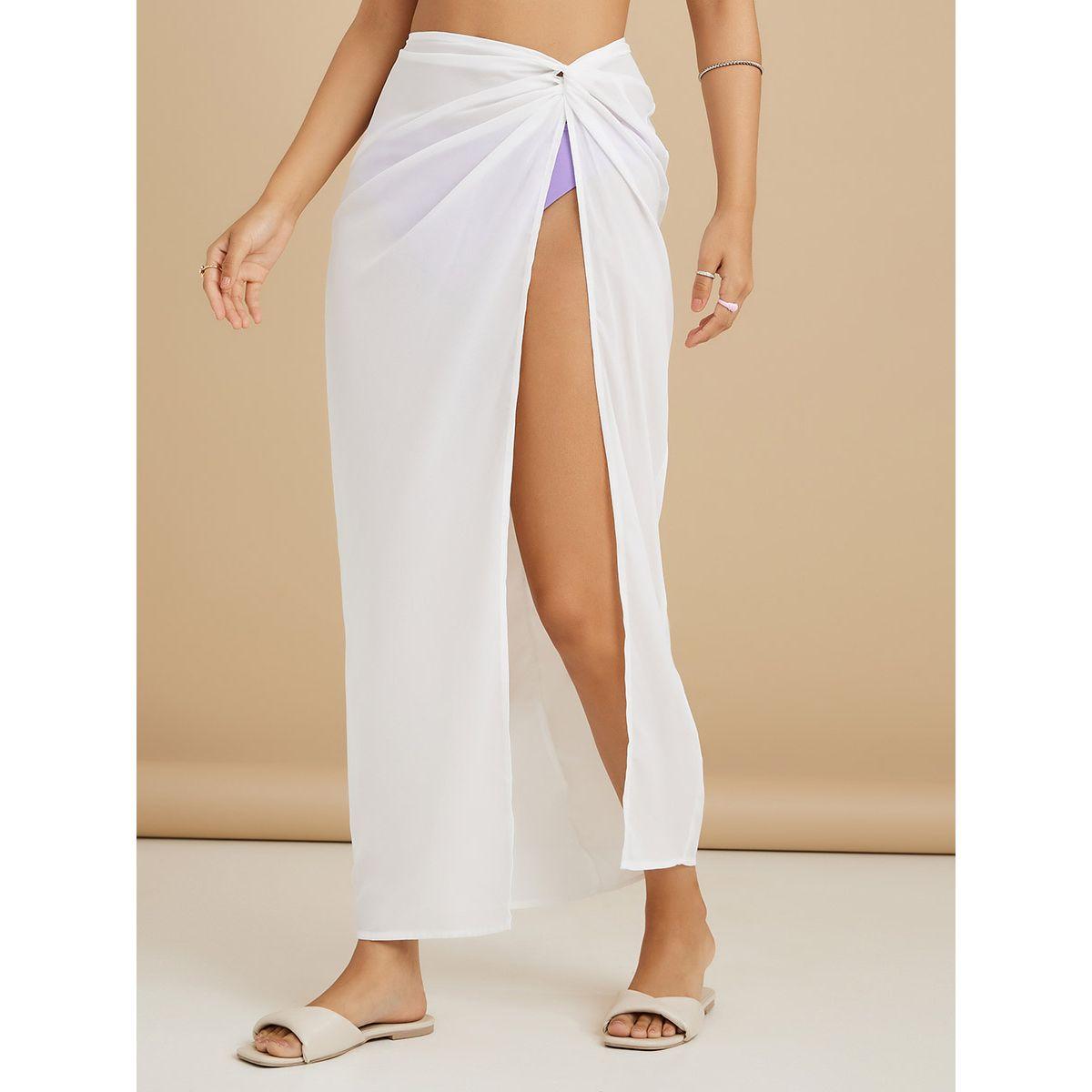 تنورة طويلة شيفون مزينة بعقدة-women-clothing-swimandbeach-beach-beachwear-image-2