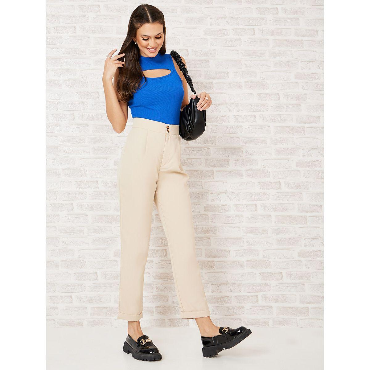 Styli Roll Hem High Rise Tailored Trouser-women-clothing-bottoms-trousers-image-2
