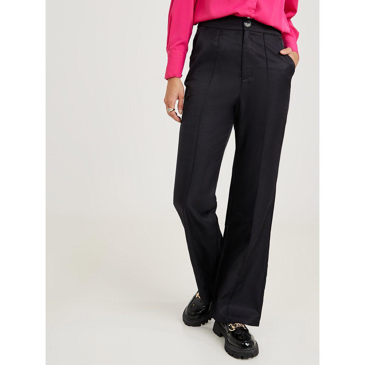 بنطال كاجوال مزين بحزوز-women-clothing-bottoms-trousers-image-1