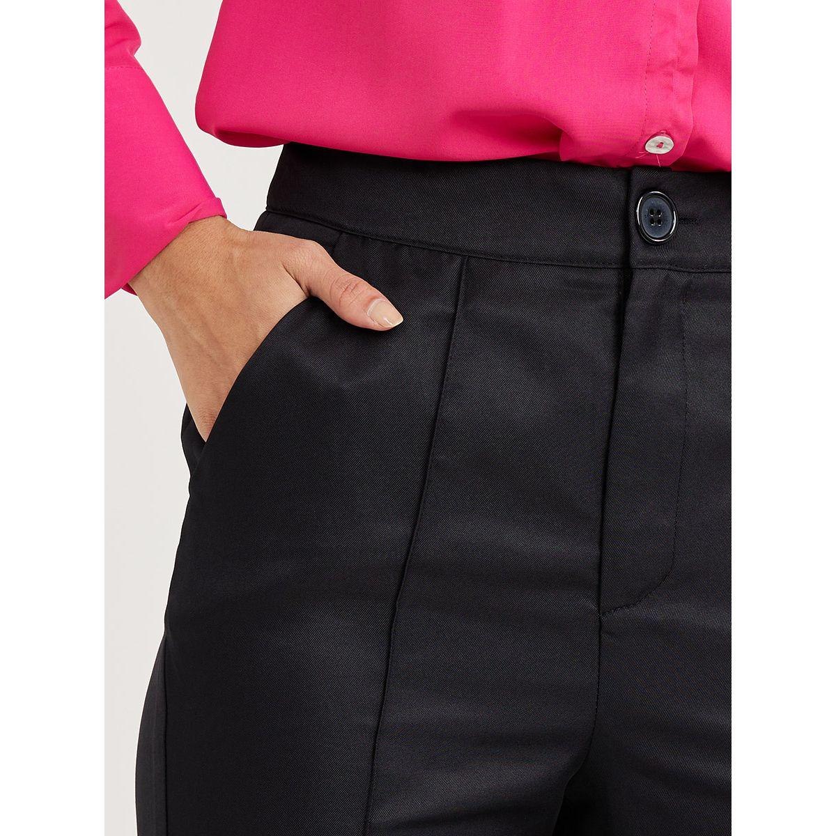 Styli Front Seam Detail Wide Leg Trouser-women-clothing-bottoms-trousers-image-3