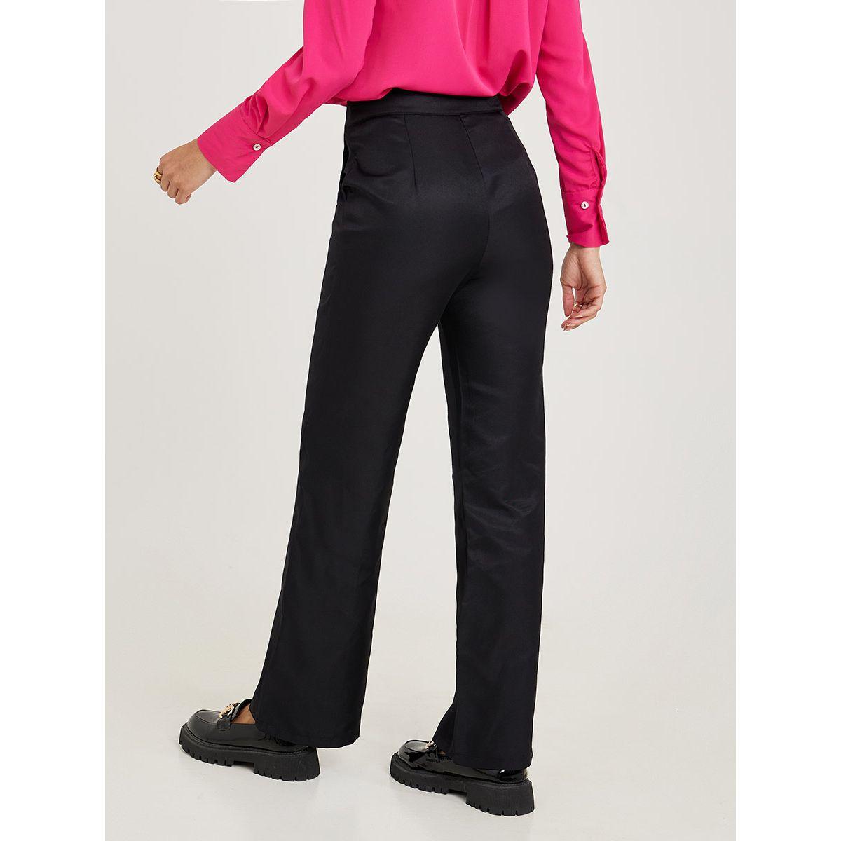 Styli Front Seam Detail Wide Leg Trouser-women-clothing-bottoms-trousers-image-4