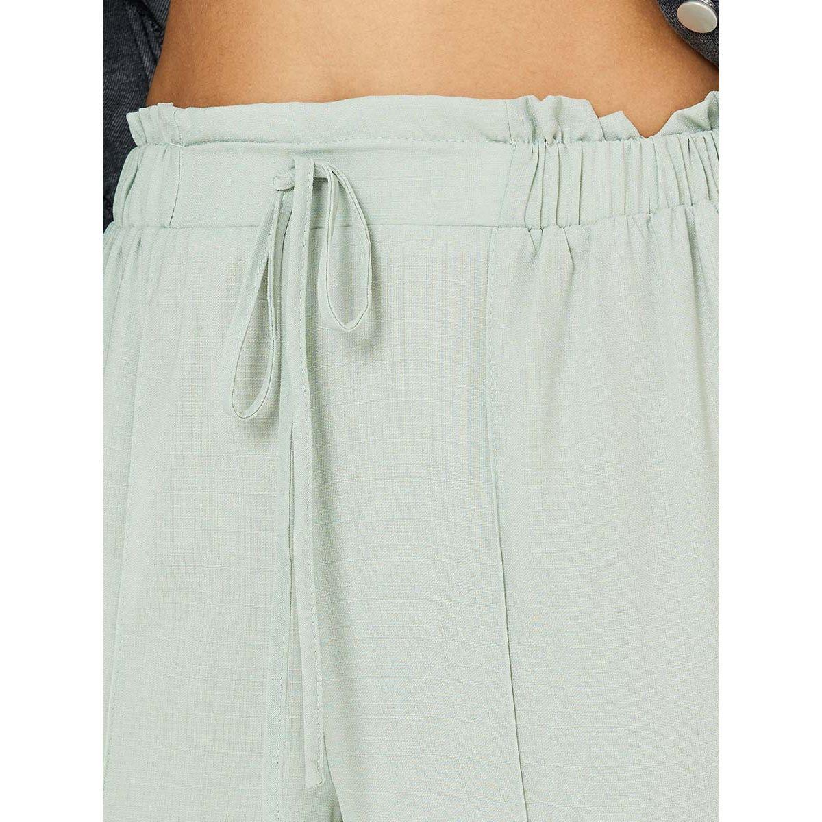 Styli Drawstring Detail Solid Tapered Trouser-women-clothing-bottoms-trousers-image-3