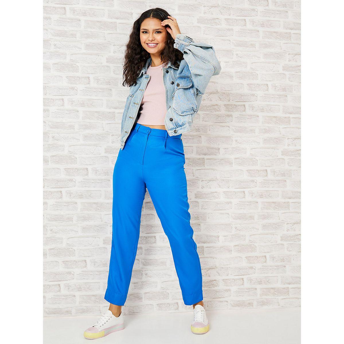 بنطال كاجوال بخصر عالي-women-clothing-bottoms-trousers-image-2