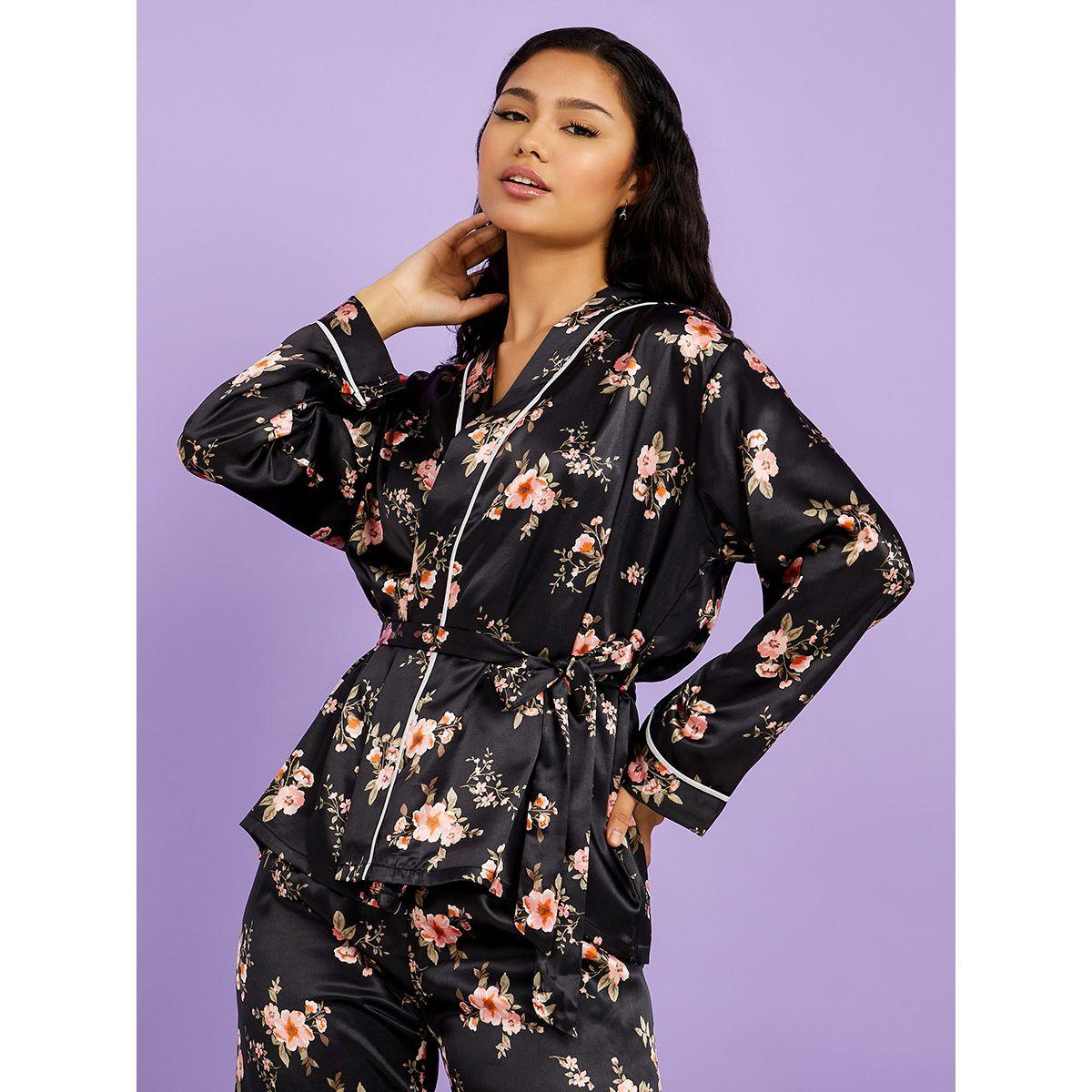طقم بيجاما من ( بلوزة + بنطال )-women-clothing-nightwear-pyjamas-longsets-image-2