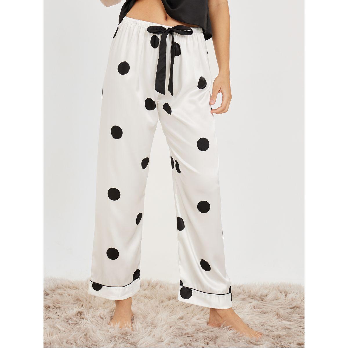 طقم من 3 ( روب طويل + بلوزة كامي + بنطال )-women-clothing-nightwear-pyjamas-longsets-image-7