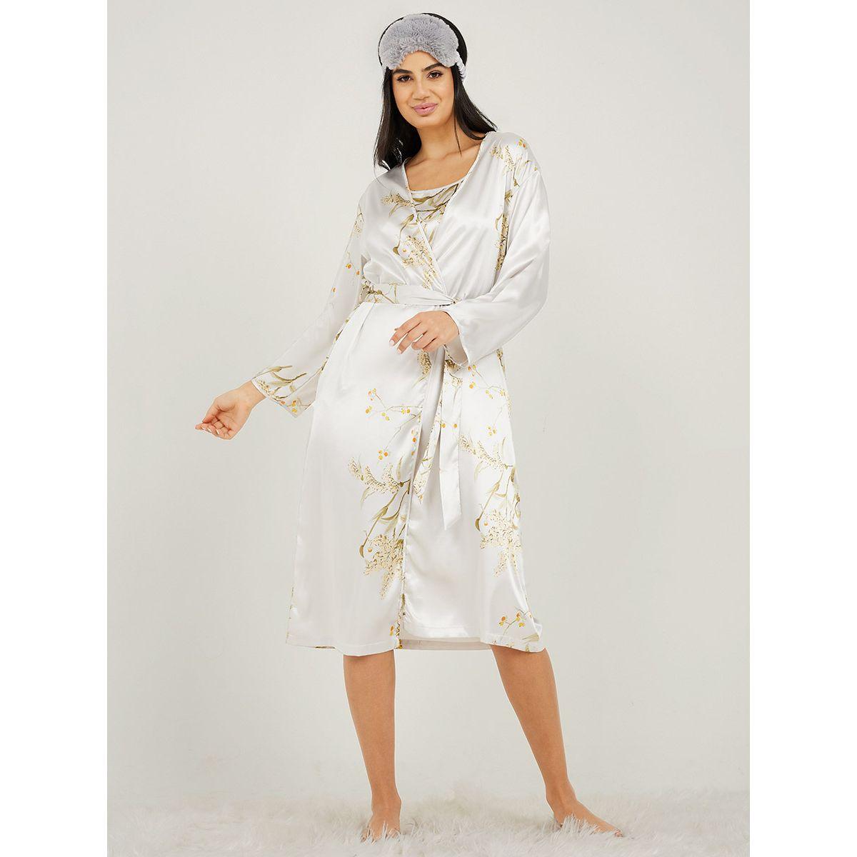 Styli Unwind Pack of 3 - Floral Print Cami Short and Midi Robe-women-clothing-nightwear-pyjamas-shortsets-image-4